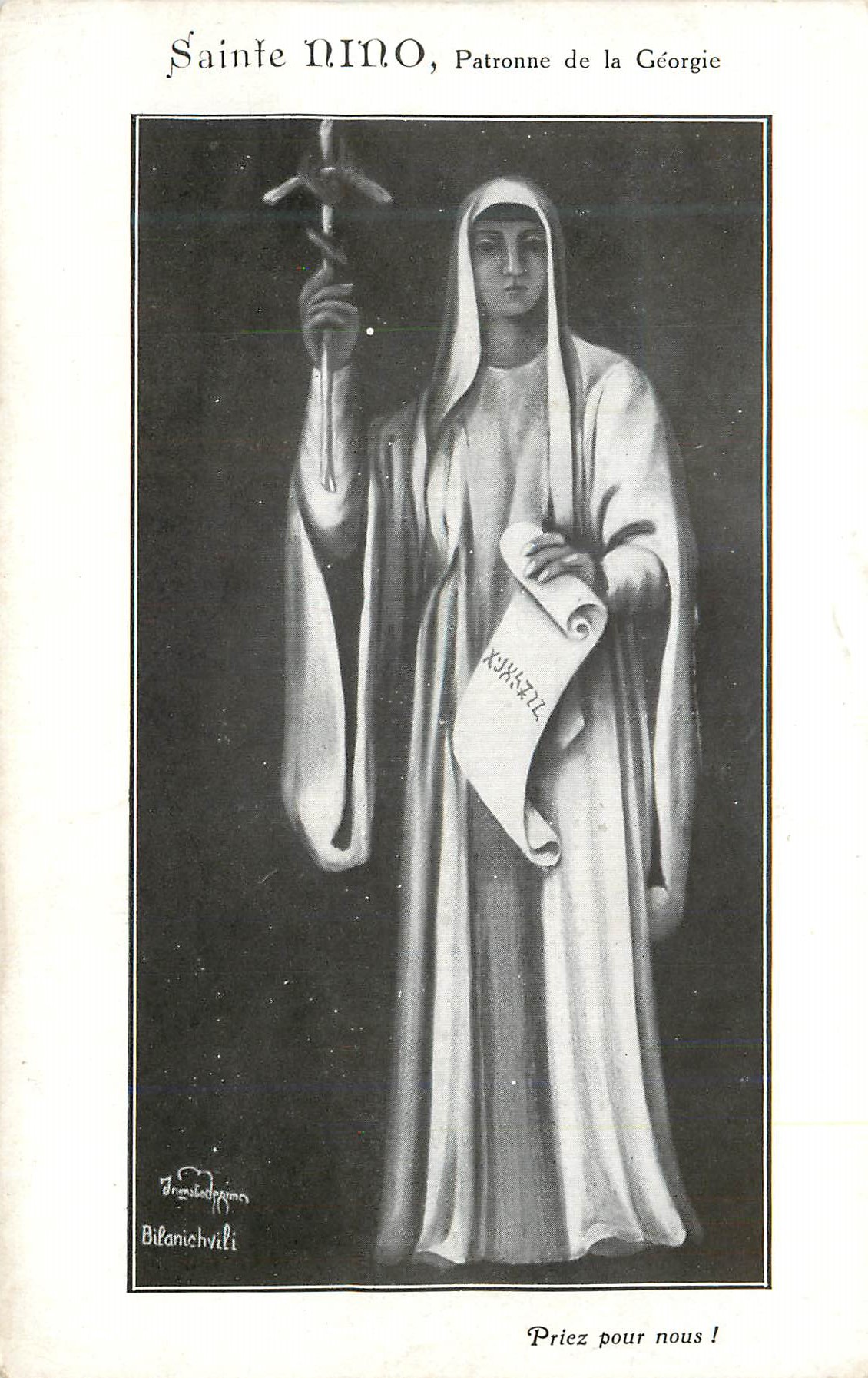 CPA Sainte Nino Patronne de la Georgie Priez pour nous